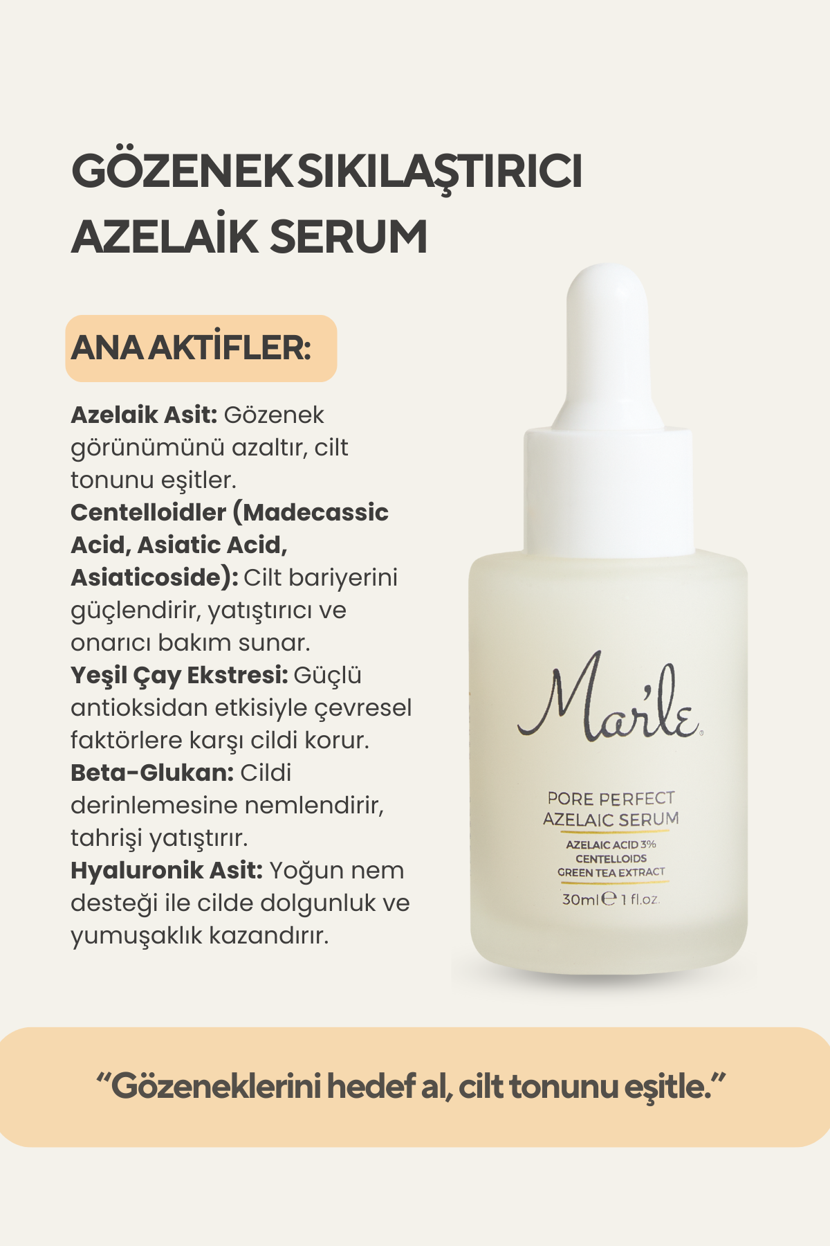 Mar’le Gözenek Sıkılaştırıcı Azelaik Serum