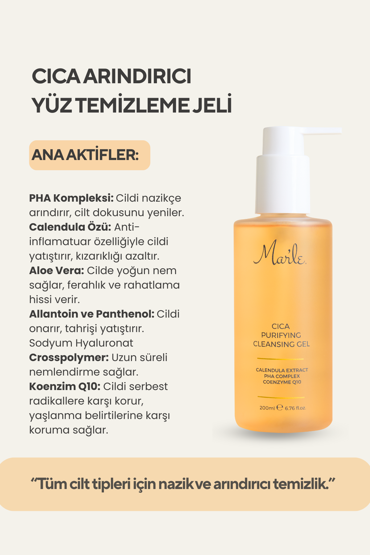 Mar’le Cica Arındırıcı Yüz Temizleme Jeli