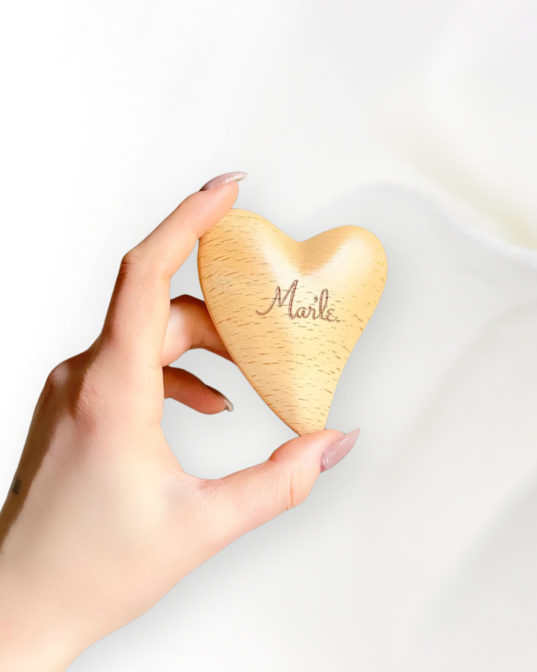 Mar'le Ahşap Kalp Masaj Aleti