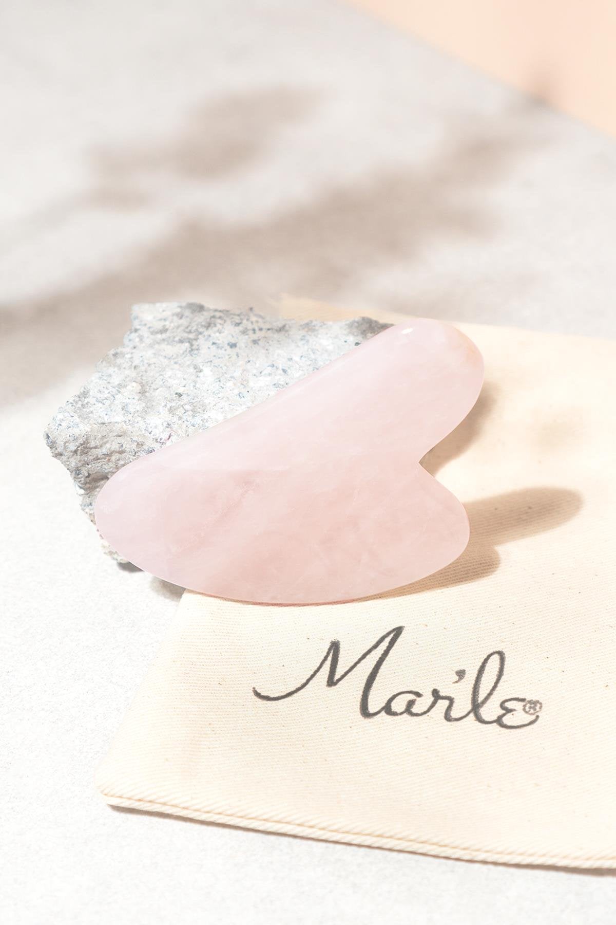 Mar'le Rose Quartz Kalp Masaj Taşı